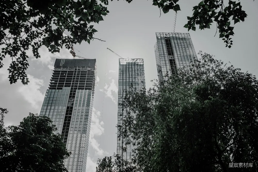 高清摄影 壁纸 低角度拍摄高层建筑
