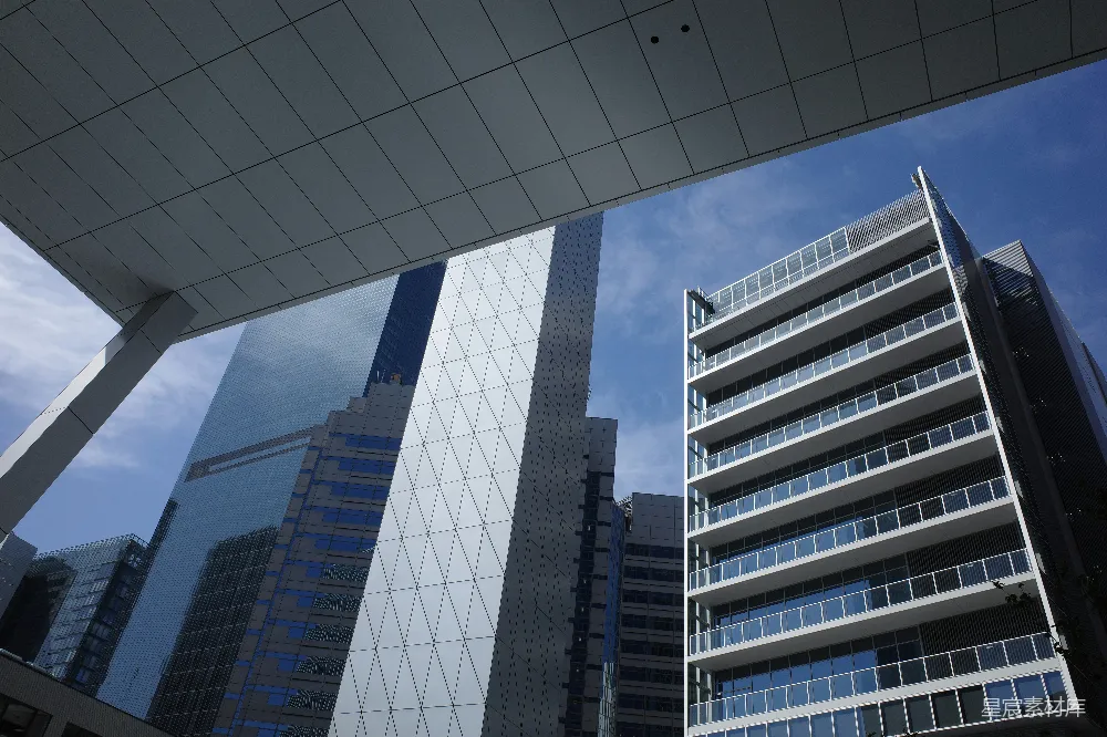 高清摄影  城市中的一些非常高的建筑的景象