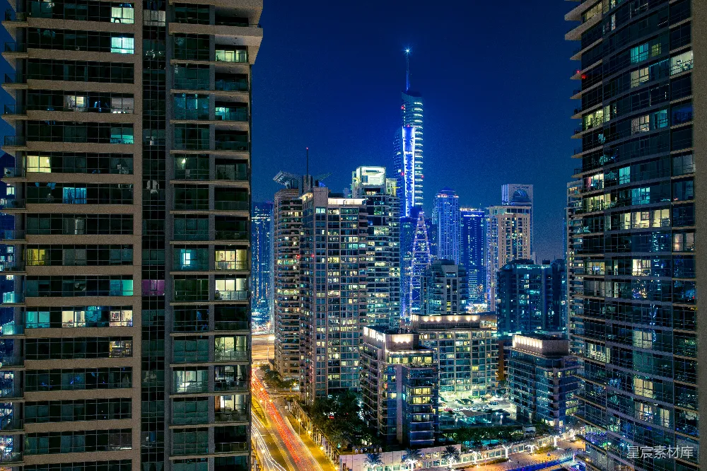 高清摄影 壁纸 城市建筑在夜间时