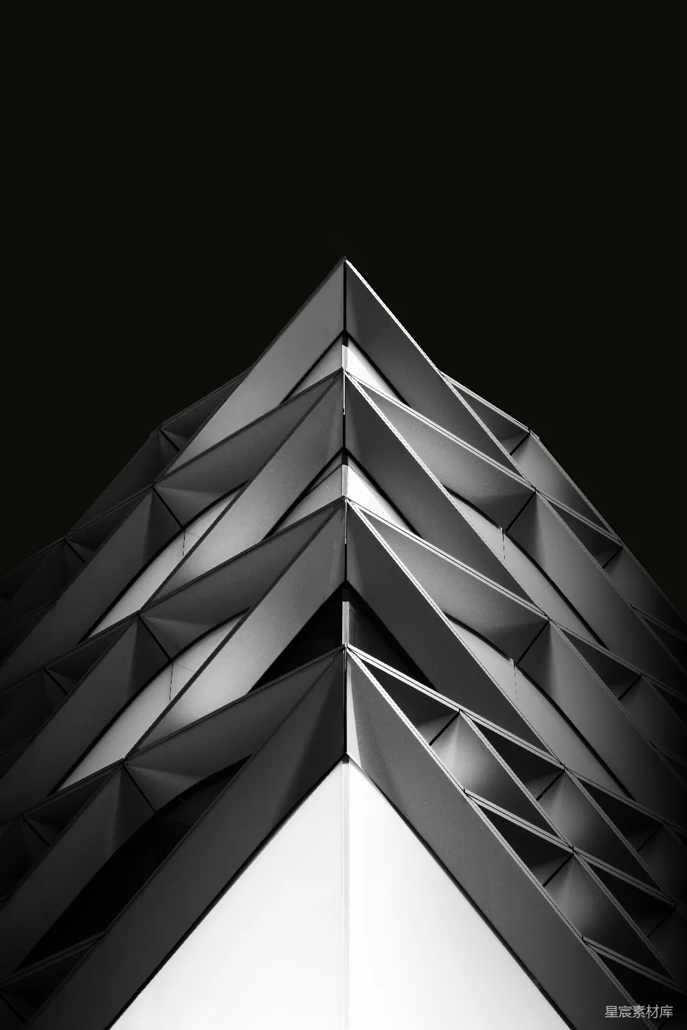 高清摄影 壁纸 一张黑白照片中的建筑