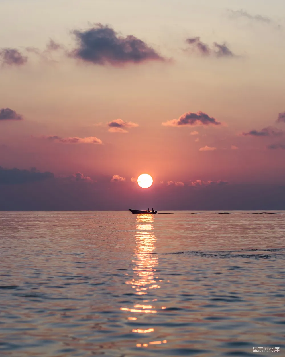 高清摄影 夕阳下的水景时间流逝摄影