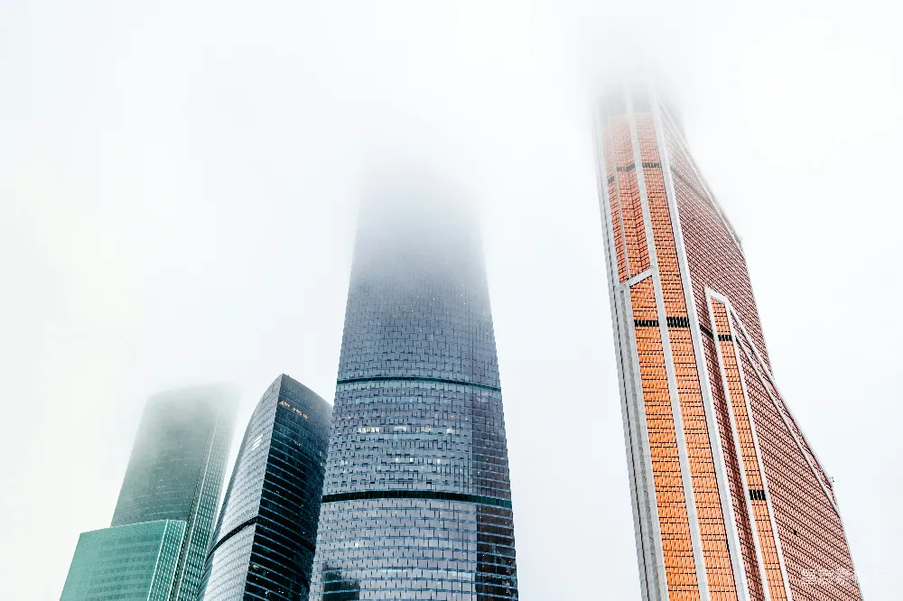 高清摄影  高层建筑的低角度摄影