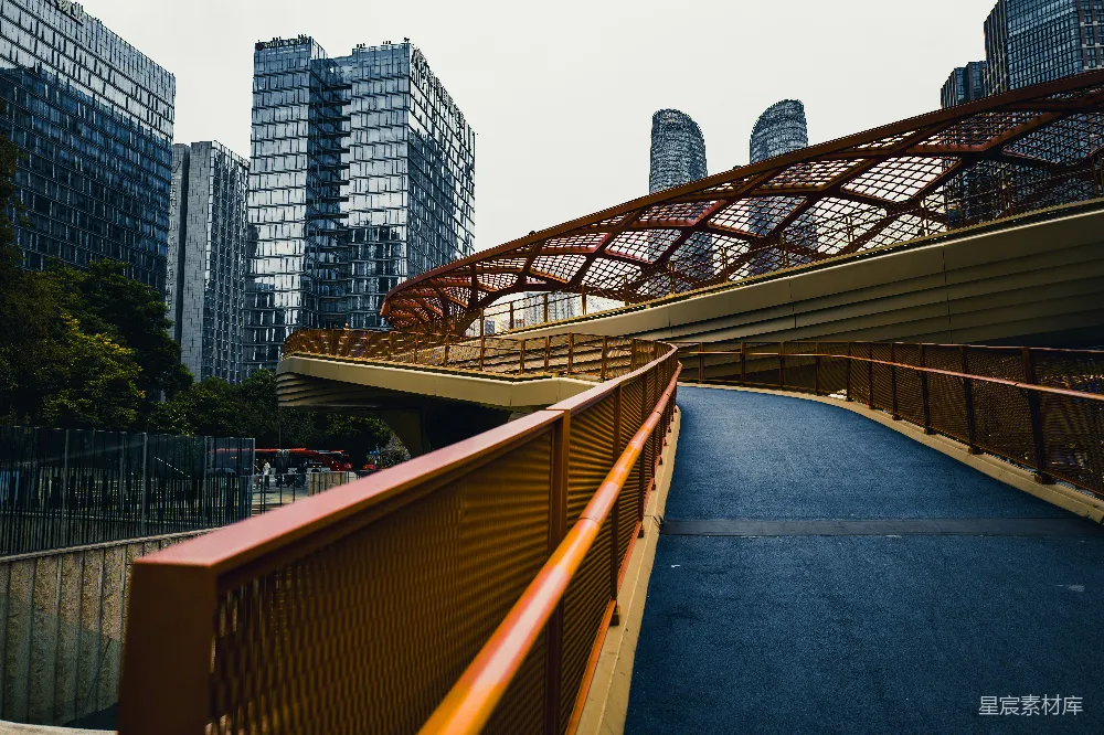 高清摄影  一座城市中的跨水大桥