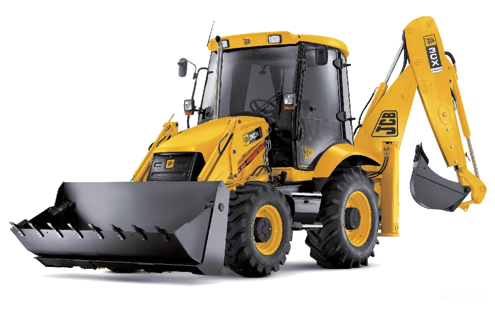 元素素材 建筑机械 工程车辆 施工设备 JCB 3CX Backhoe Loader
