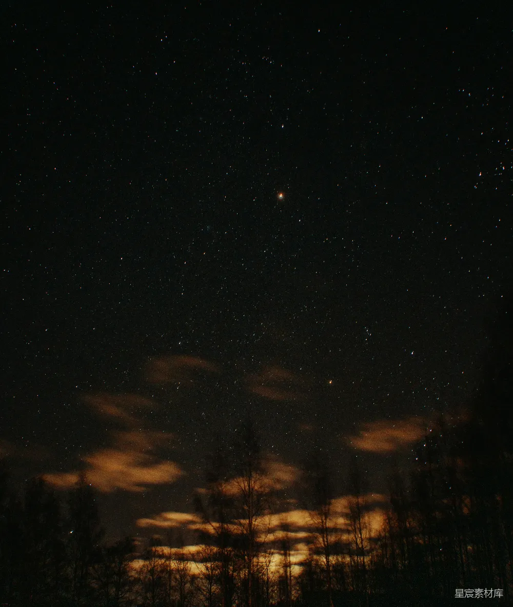 满天星斗的夜空