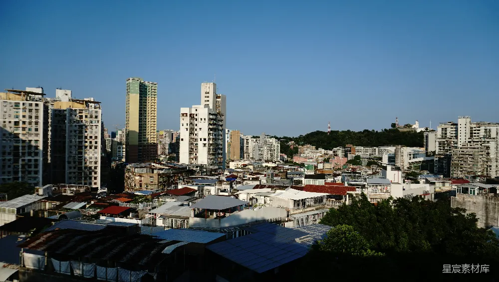 一座高楼林立的城市景观