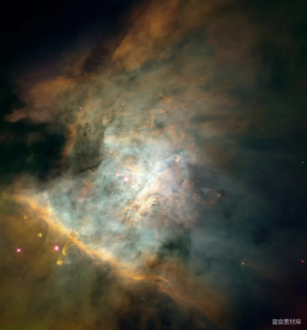 多彩的星云太空