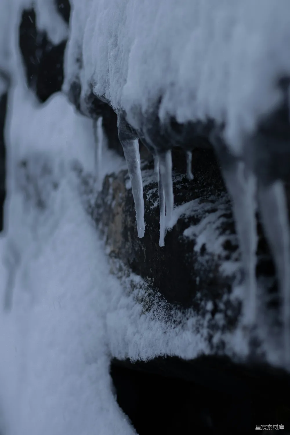 高清摄影 自然 白昼的积雪覆盖地面