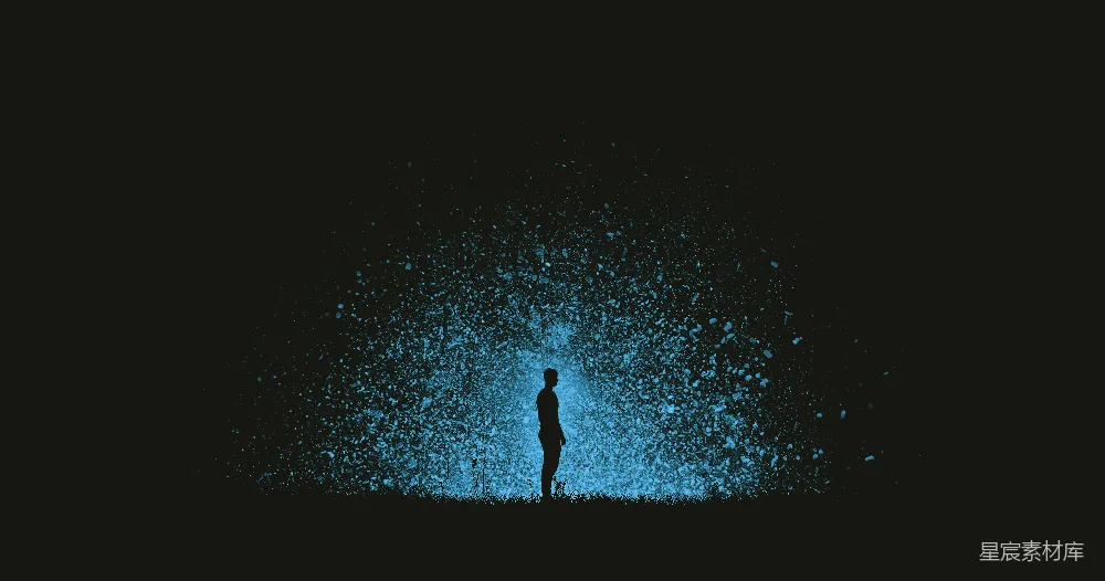 高清摄影  一张男人在夜间站立的照片