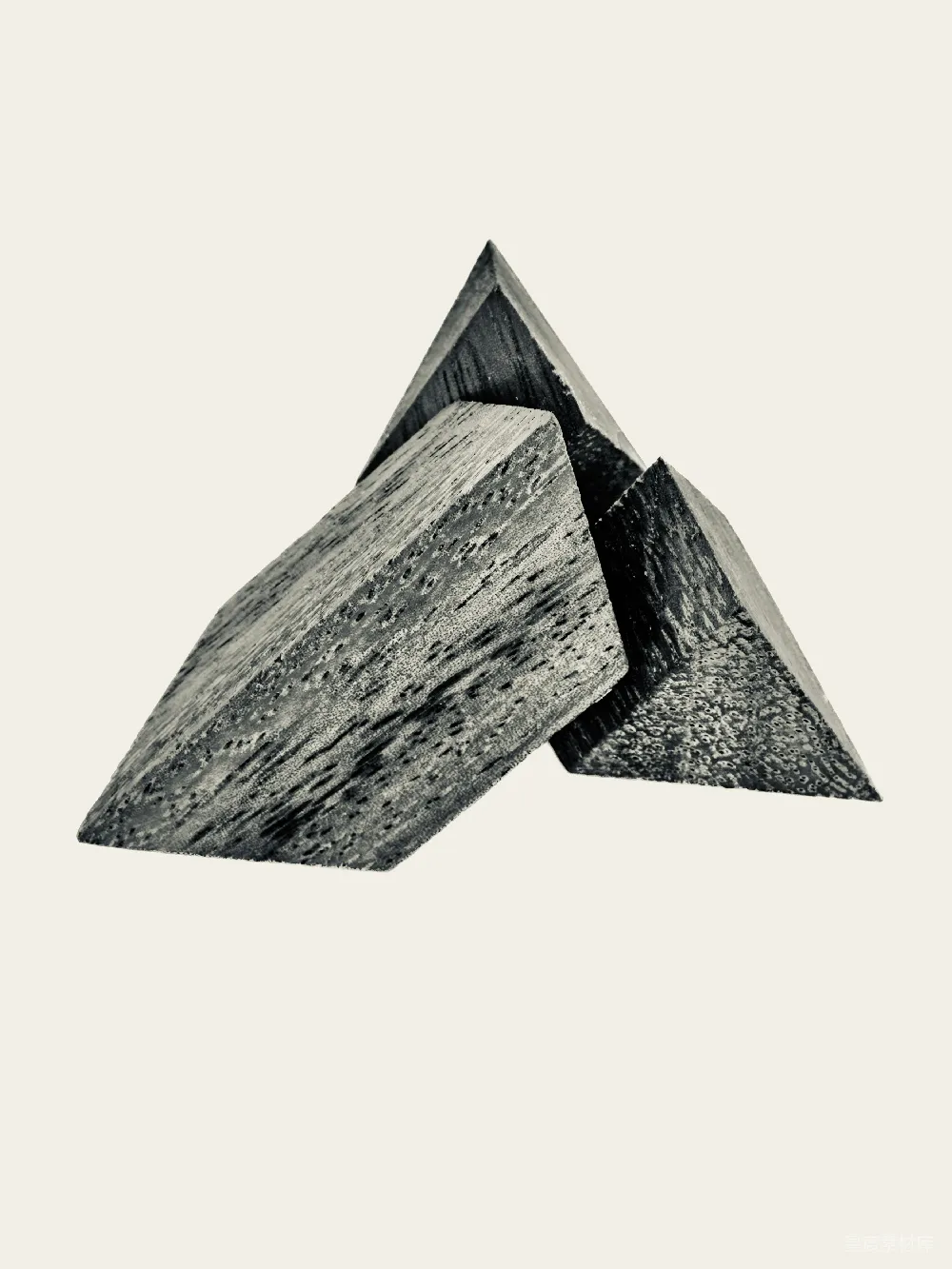 高清摄影  抽象几何雕塑，像山脉。