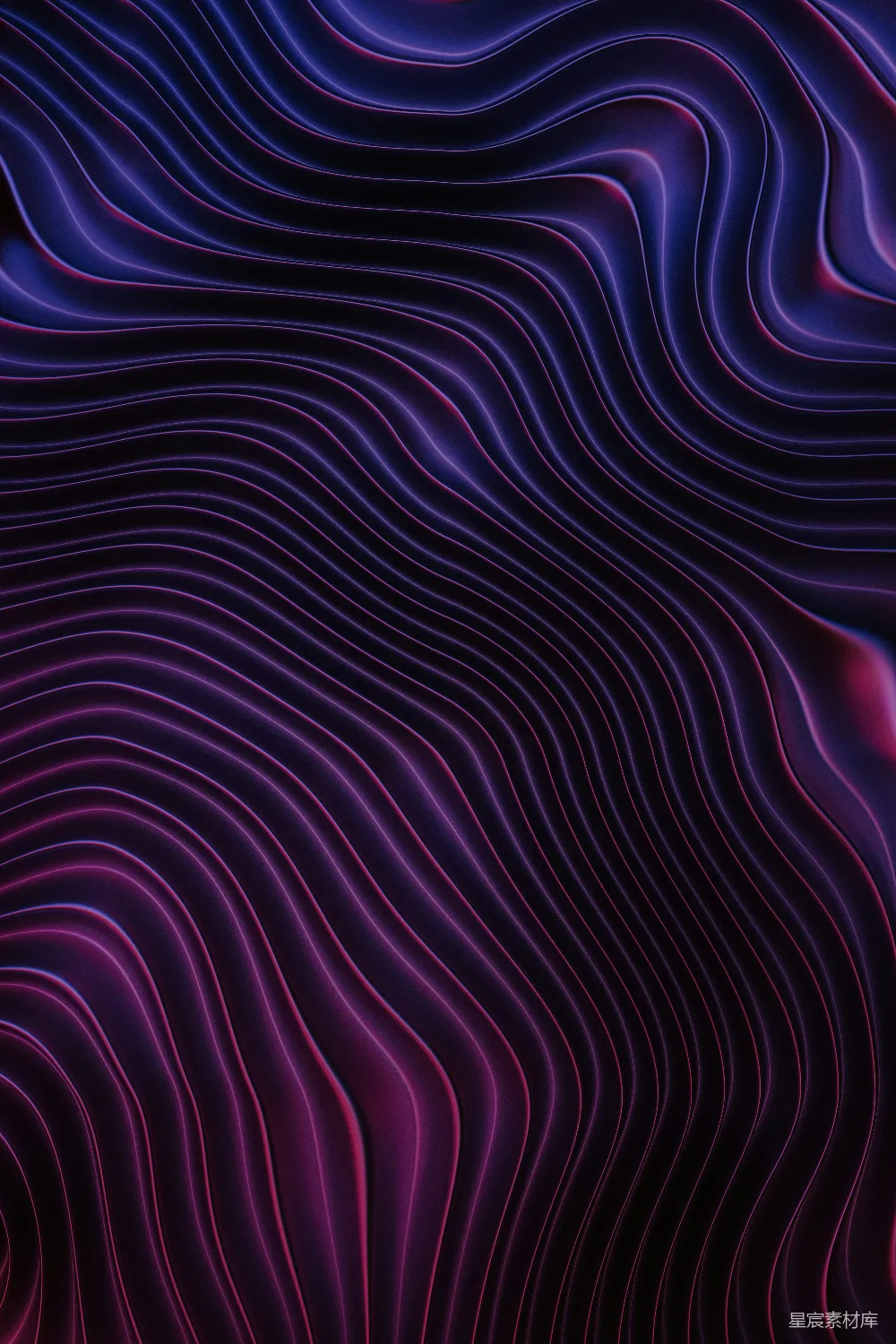 高清摄影  计算机生成的波浪线图像