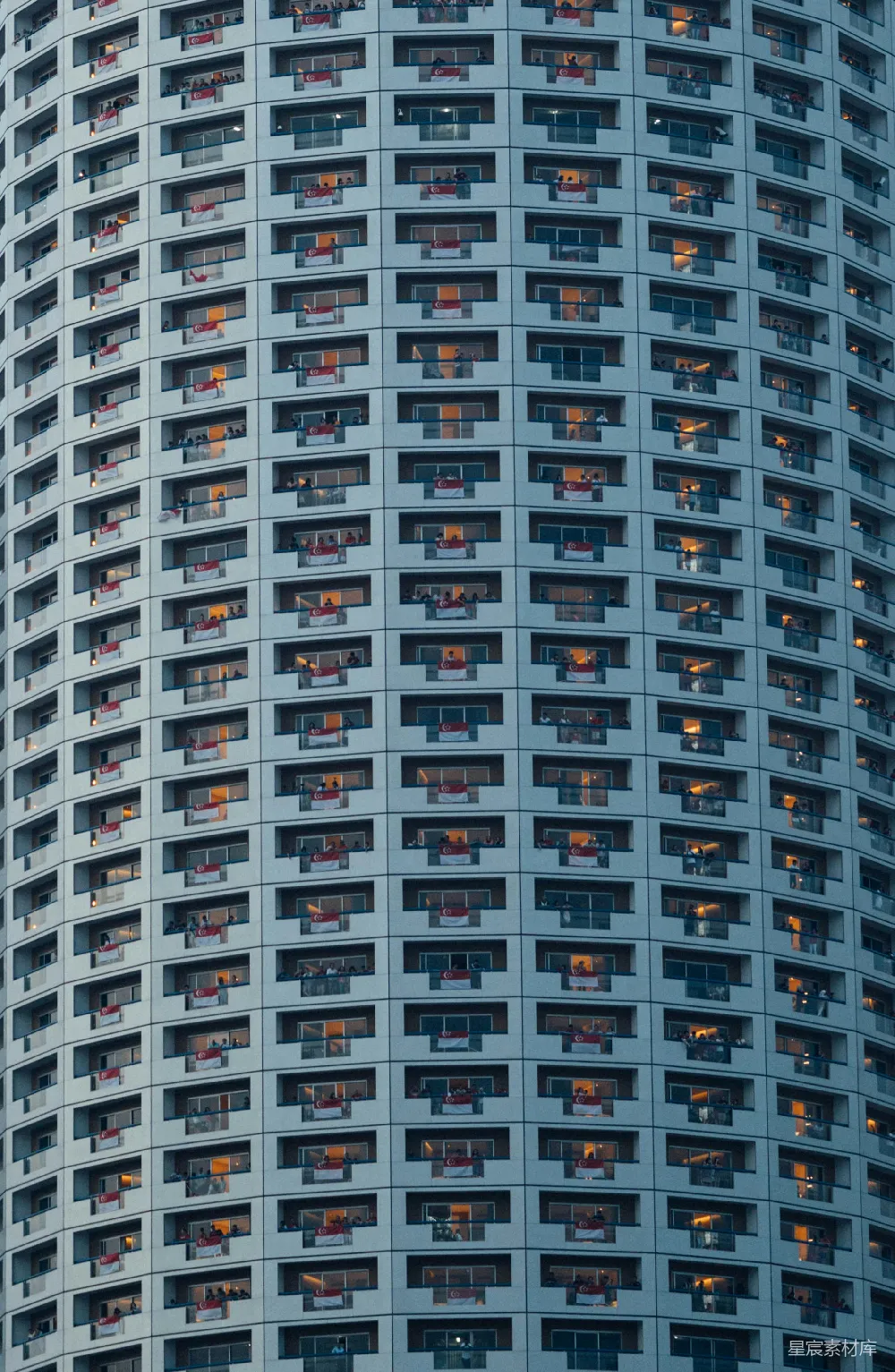 高清摄影  蓝色混凝土建筑