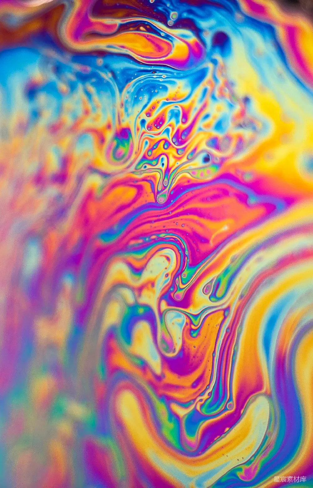 高清摄影  蓝绿色和红色抽象画
