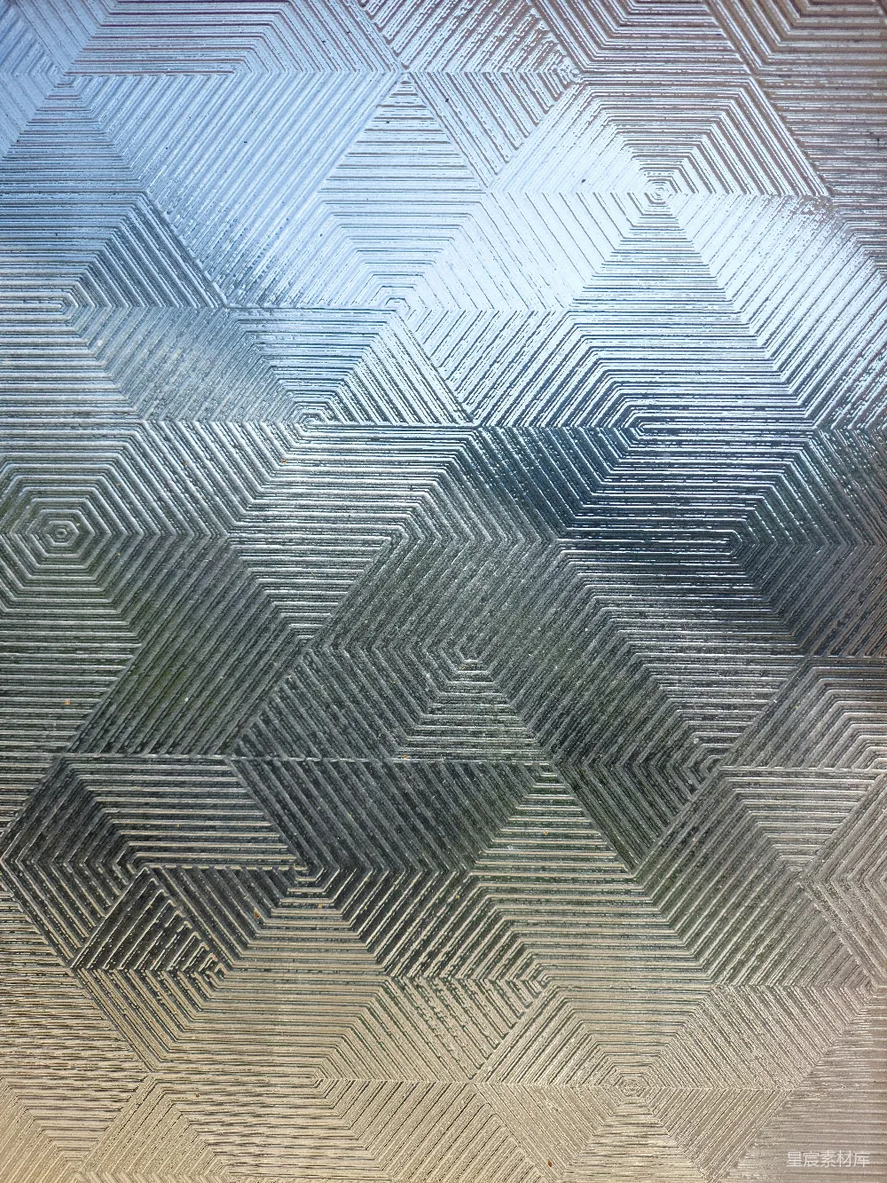 高清摄影  模糊的窗上钻石图案的影像