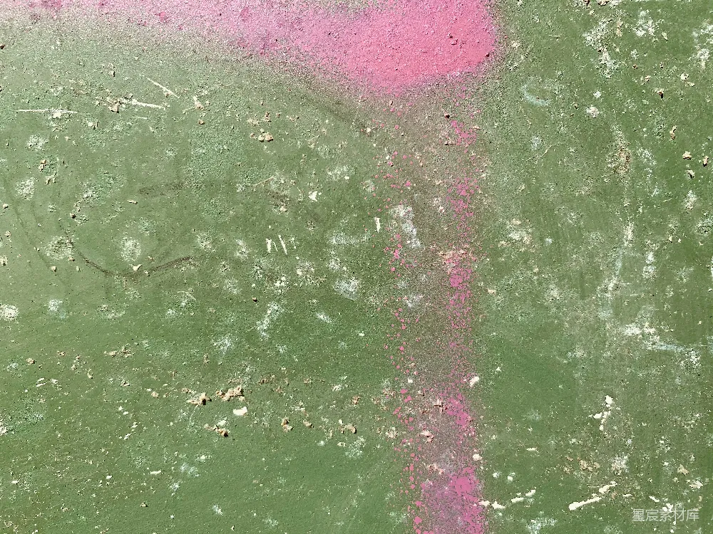 高清摄影  绿色和粉色抽象画