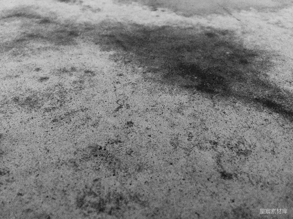 高清摄影  一张黑白照片，地面上覆盖着积雪。