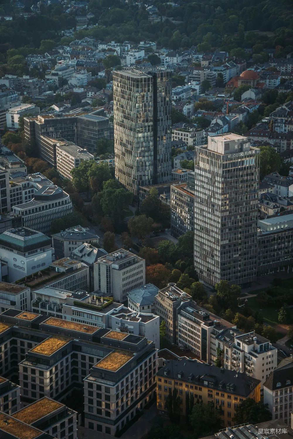 一个有许多建筑物的城市