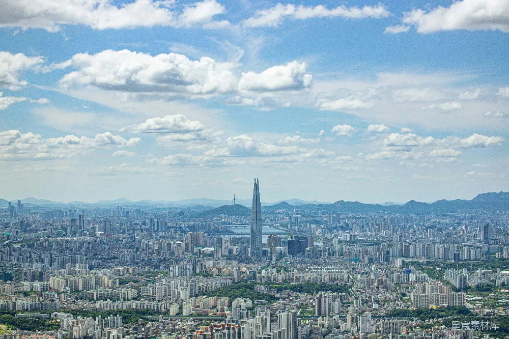 高楼大厦中的城市景色