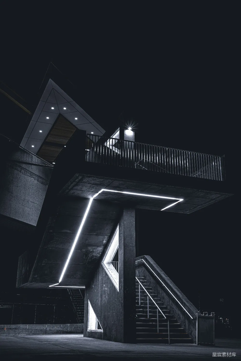 高清摄影  黑白照片中的建筑