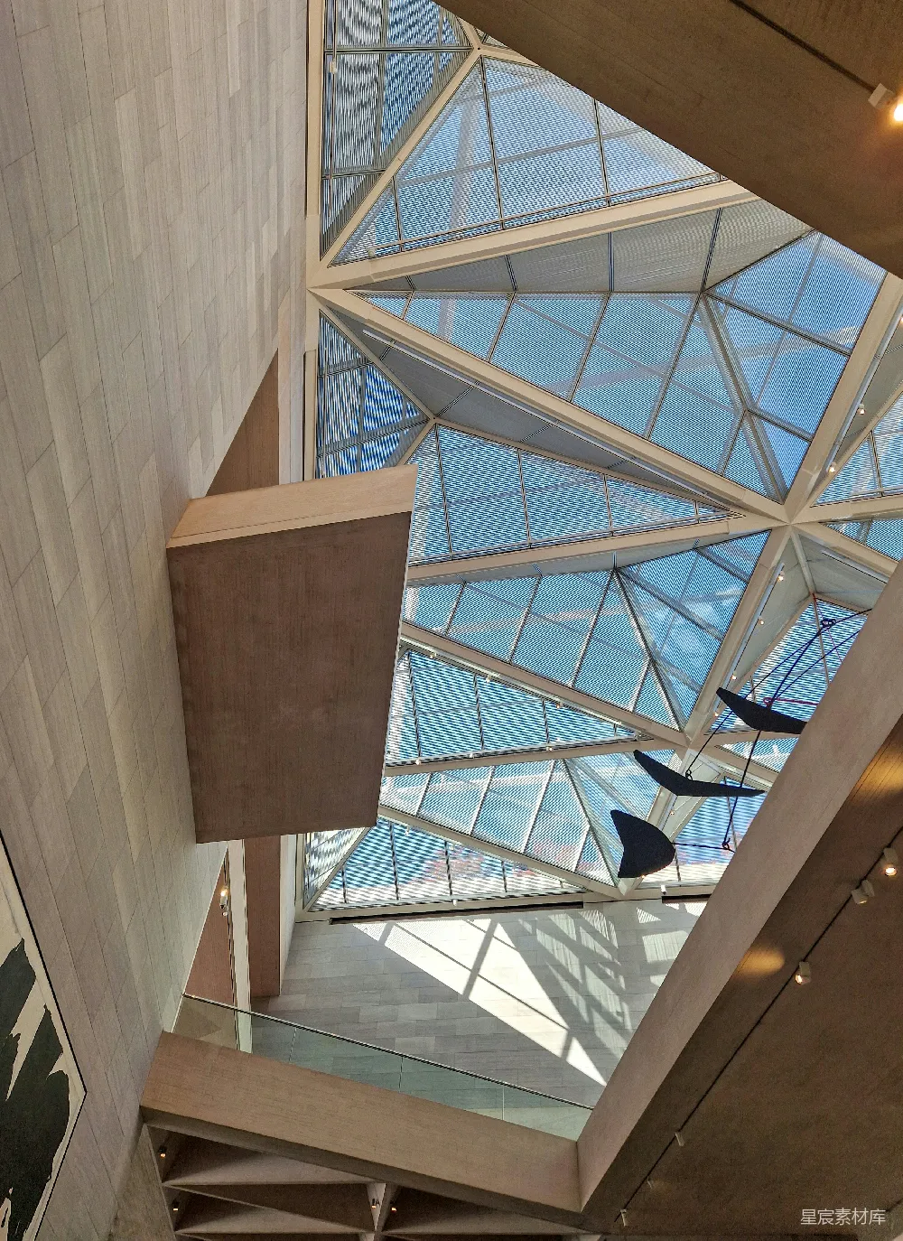 高清摄影  建筑物玻璃屋顶的天花板
