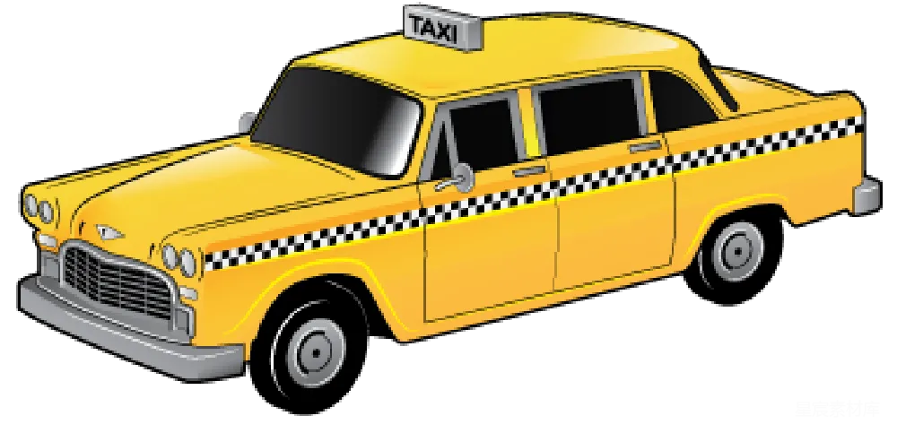 元素素材 出租车