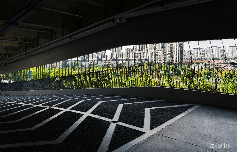高清摄影  现代建筑勾勒出郁郁葱葱的城市景观。