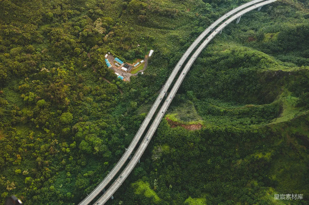 桥路的空中摄影