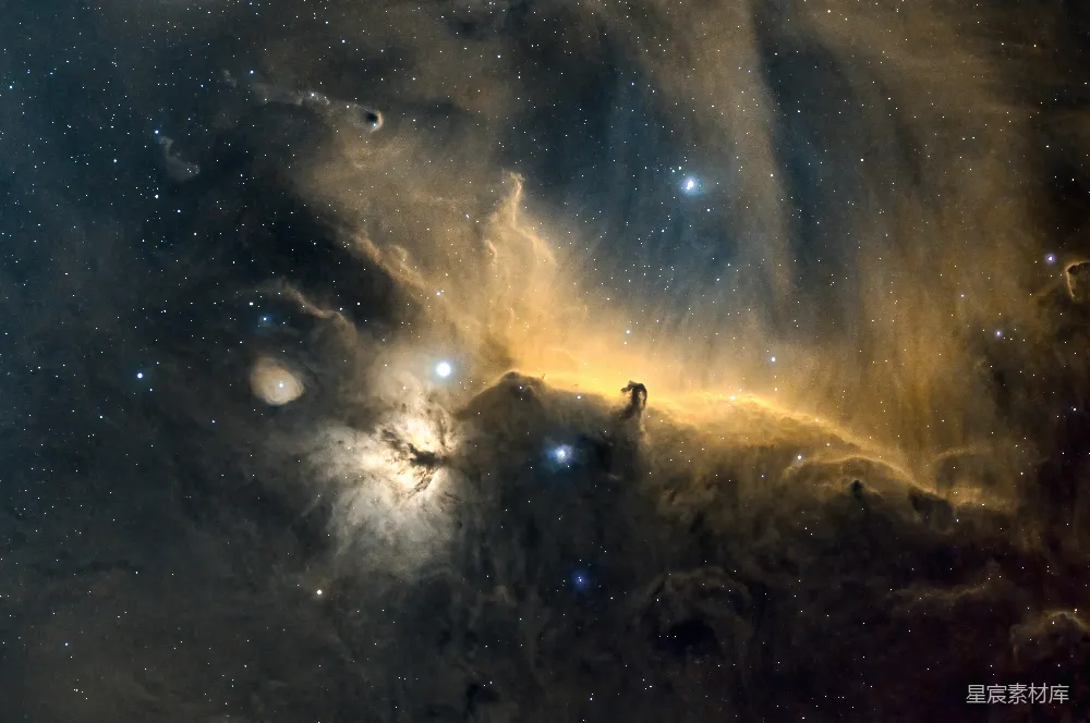 高清摄影 自然 天空中的一幅星团图像