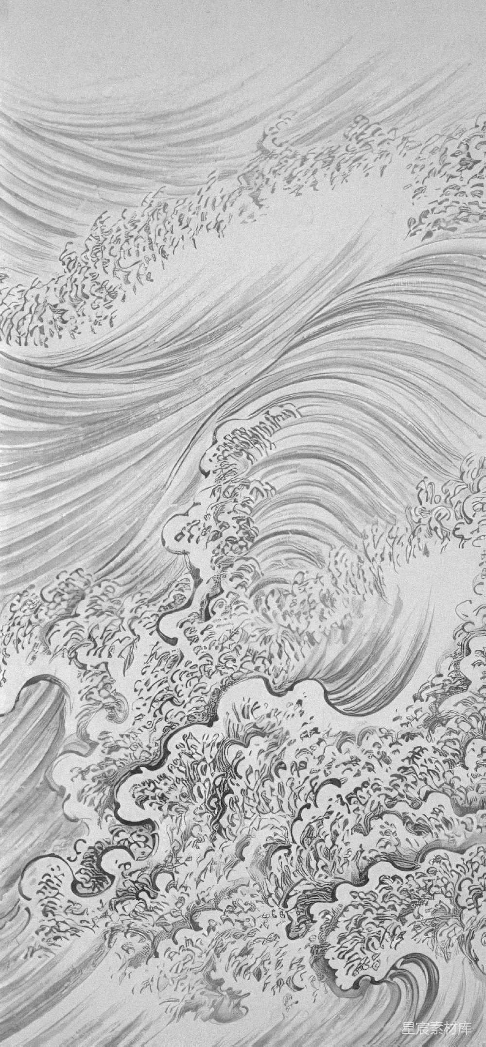 海洋波的一幅画