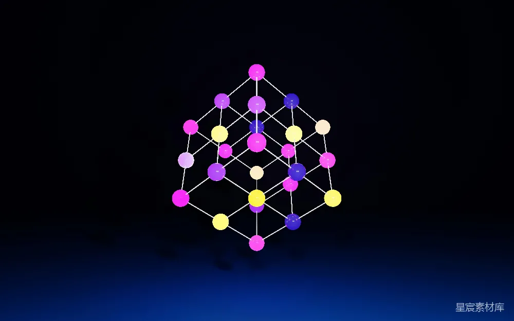 高清摄影 实验性 壁纸 一个在黑色背景上的多色物体