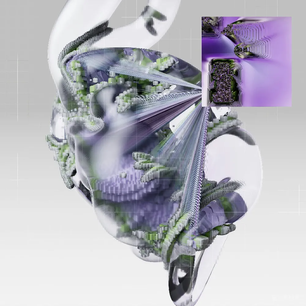 一位艺术家的插图展示了人工智能（AI）。这张图片描绘了通用人工智能（AGI）可能丰富人们生活的能力。该插图由XK Studio创作，作为谷歌DeepMind发起的“可视化AI”项目的一部分。