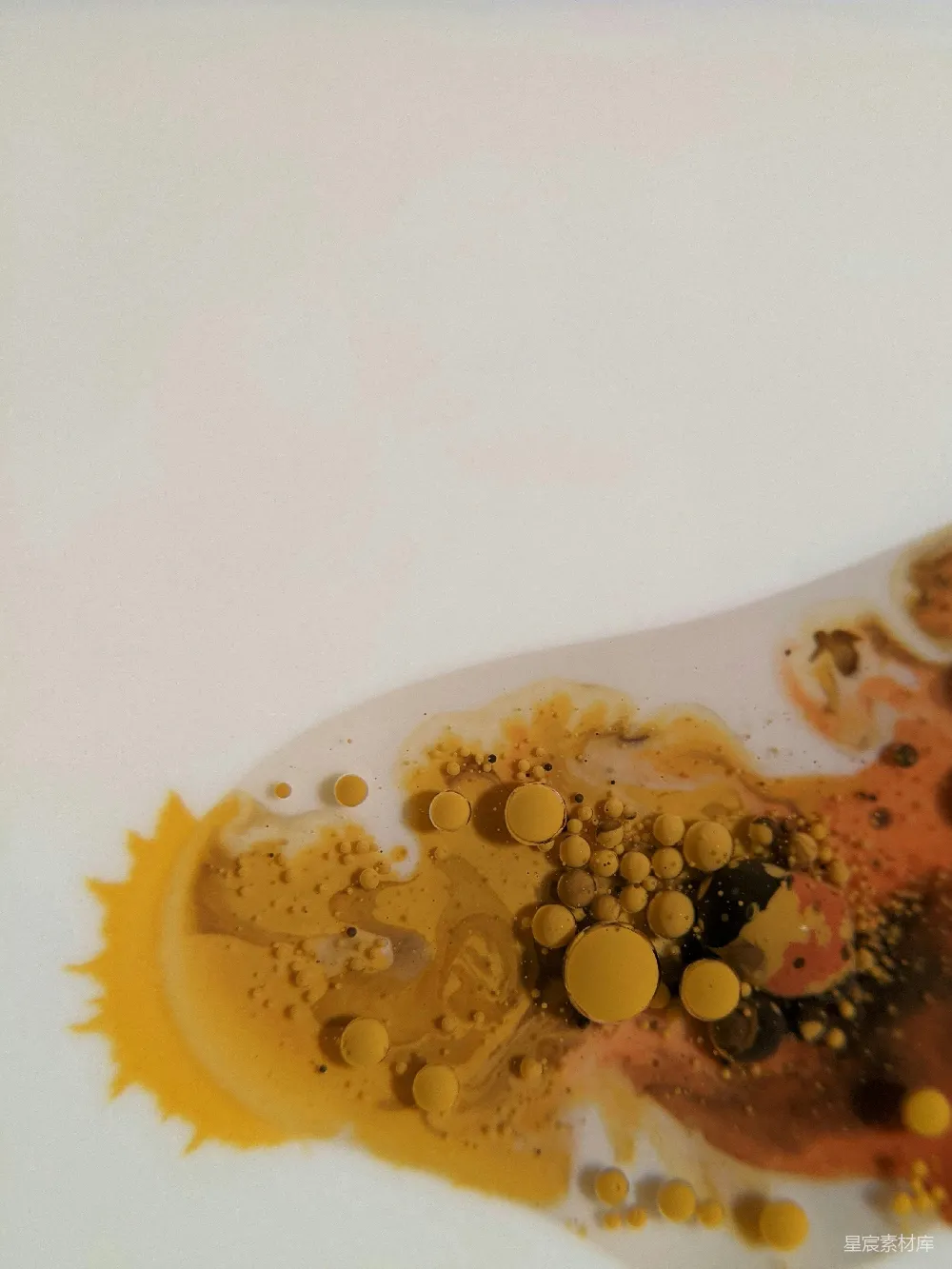 高清摄影  一个上面放着许多黄色食物的白色盘子