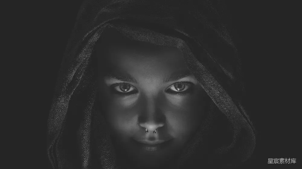 高清摄影  一张女人面部的特写照片