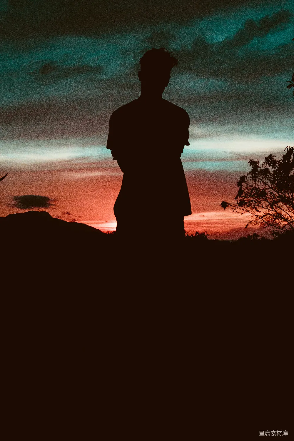 男人的轮廓摄影