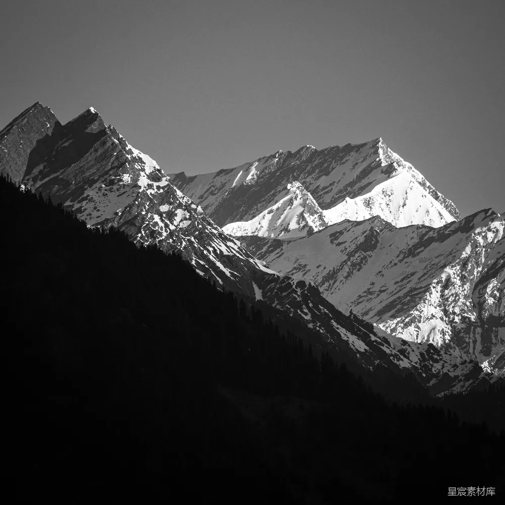 高清摄影  一座雪山