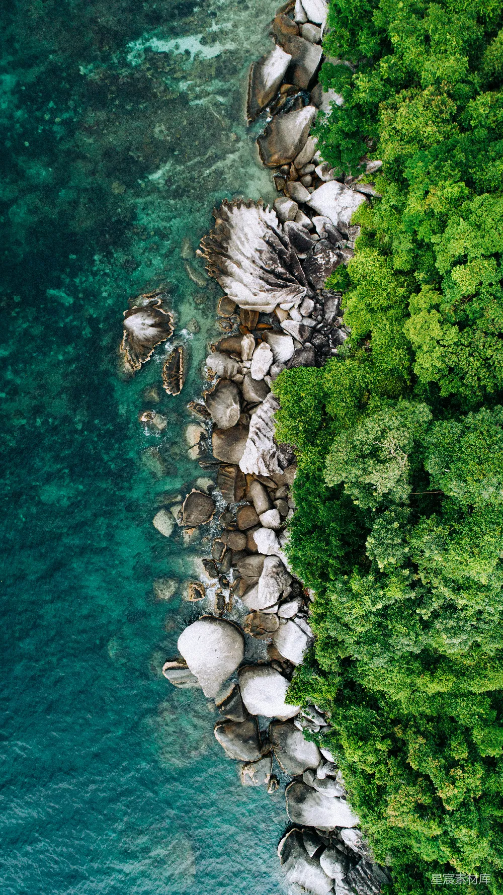 高清摄影  海滩海岸的航拍摄影