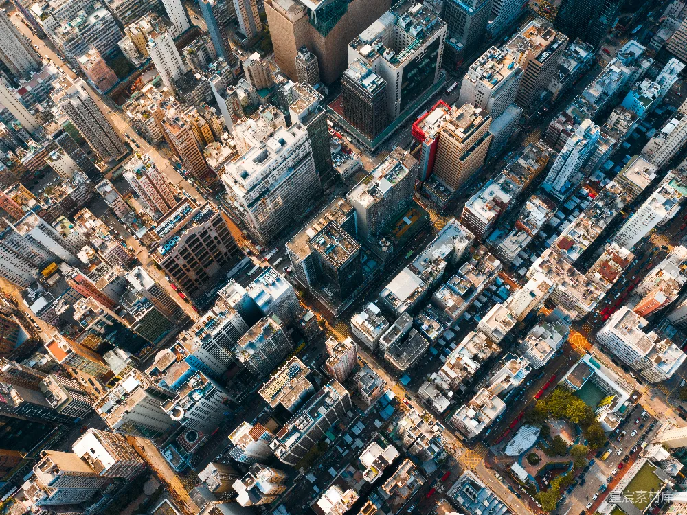 高清摄影 自然 壁纸 城市建筑的空中俯瞰图（白天）
