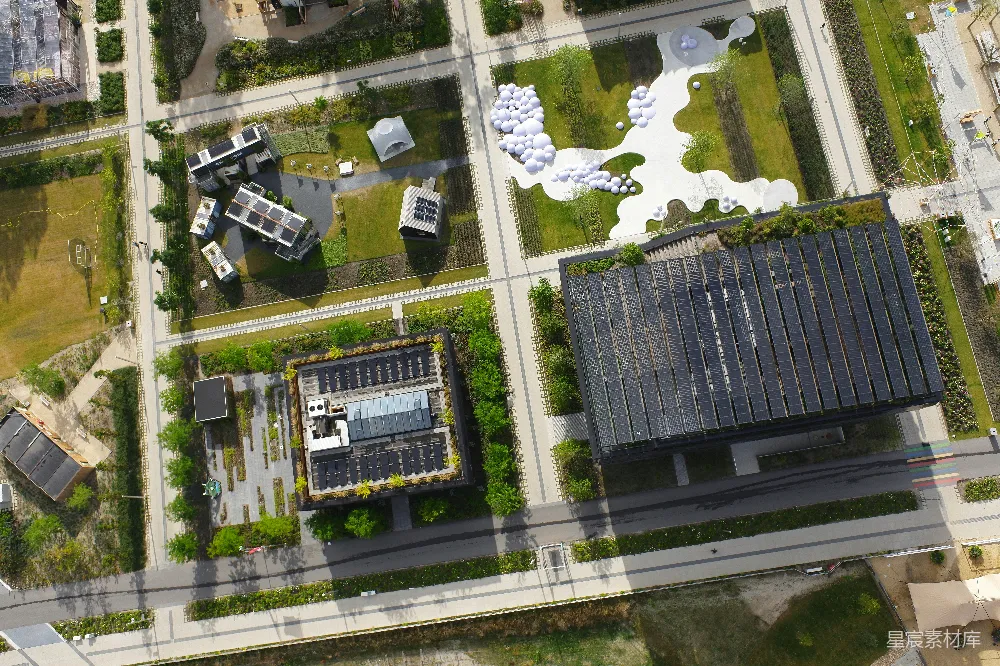 高清摄影  建筑物的空中俯瞰图