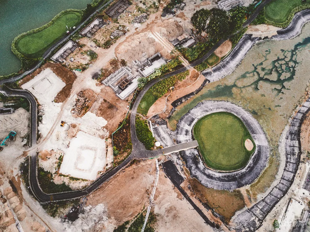 高清摄影  陆地和水域的空中摄影