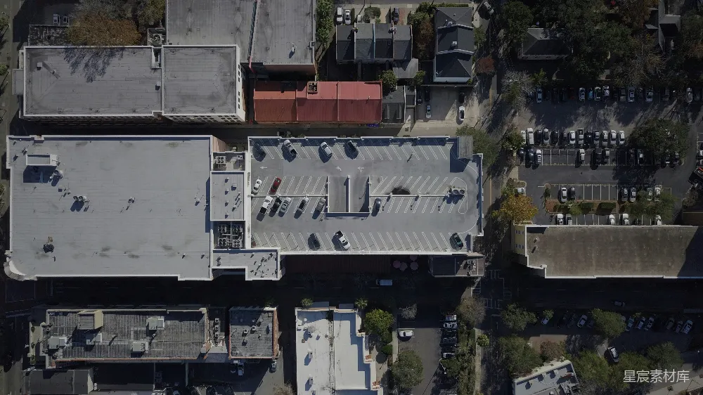 高清摄影  城市建筑的航拍照片