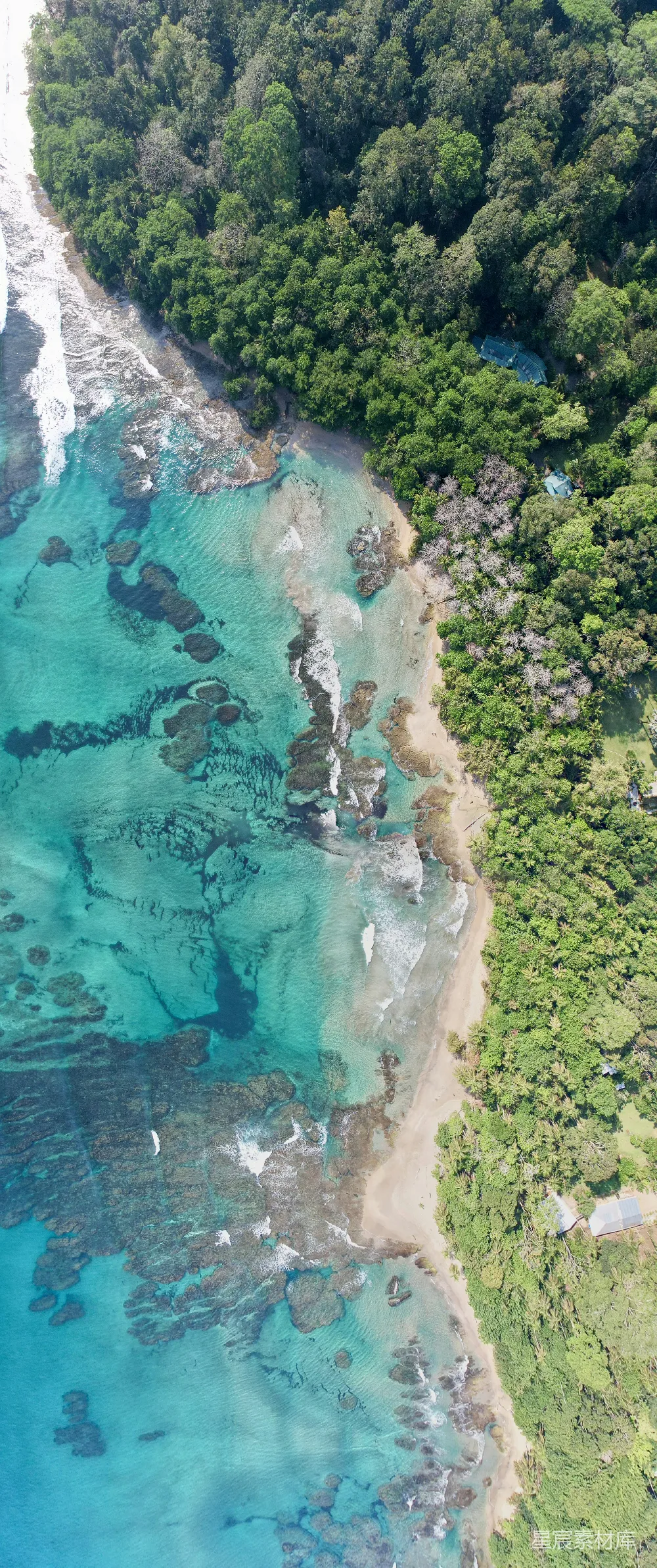 高清摄影 自然 壁纸 从空中俯瞰海洋和陆地