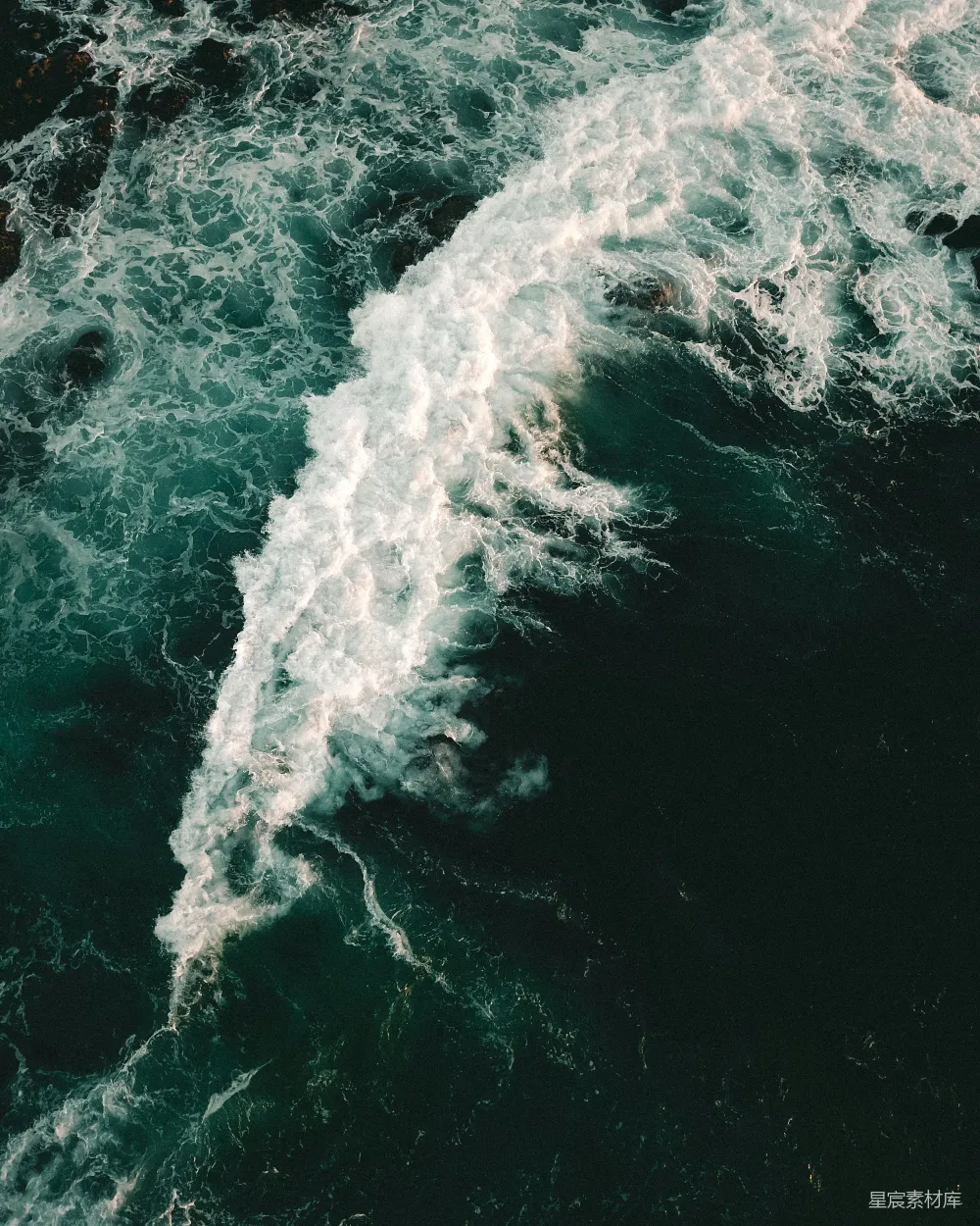 高清摄影  高角度拍摄海浪