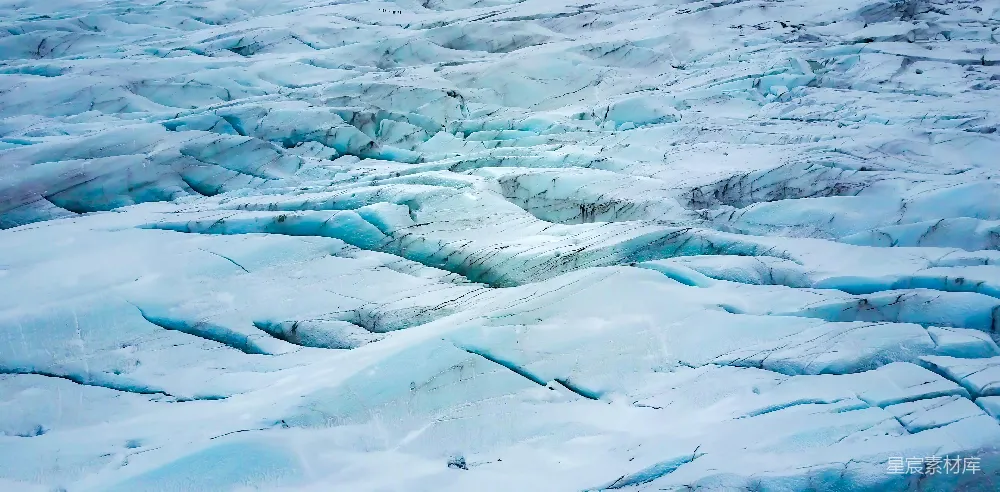 高清摄影  雪地航拍照片