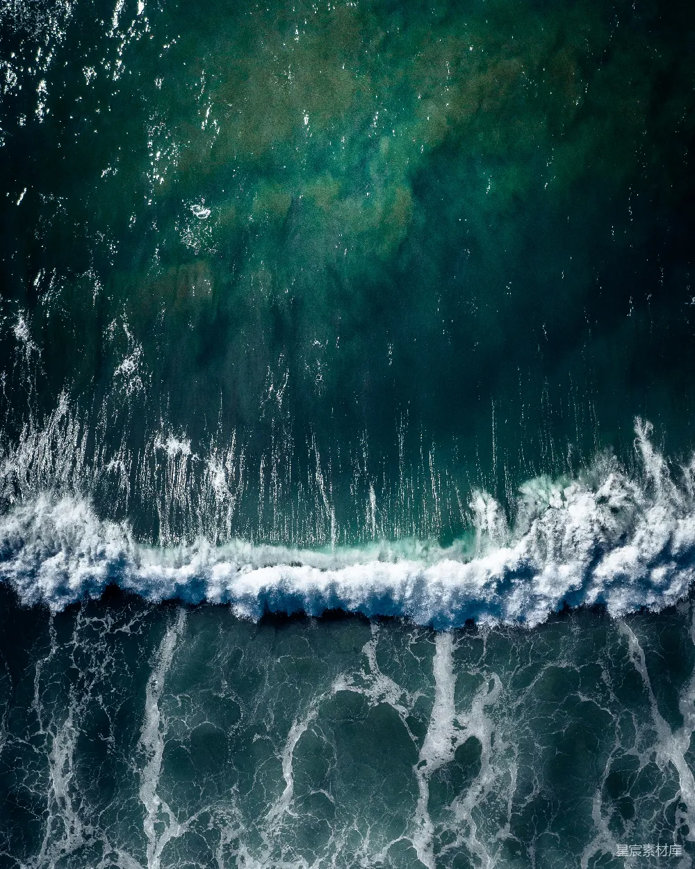 高清摄影  海浪的俯瞰图