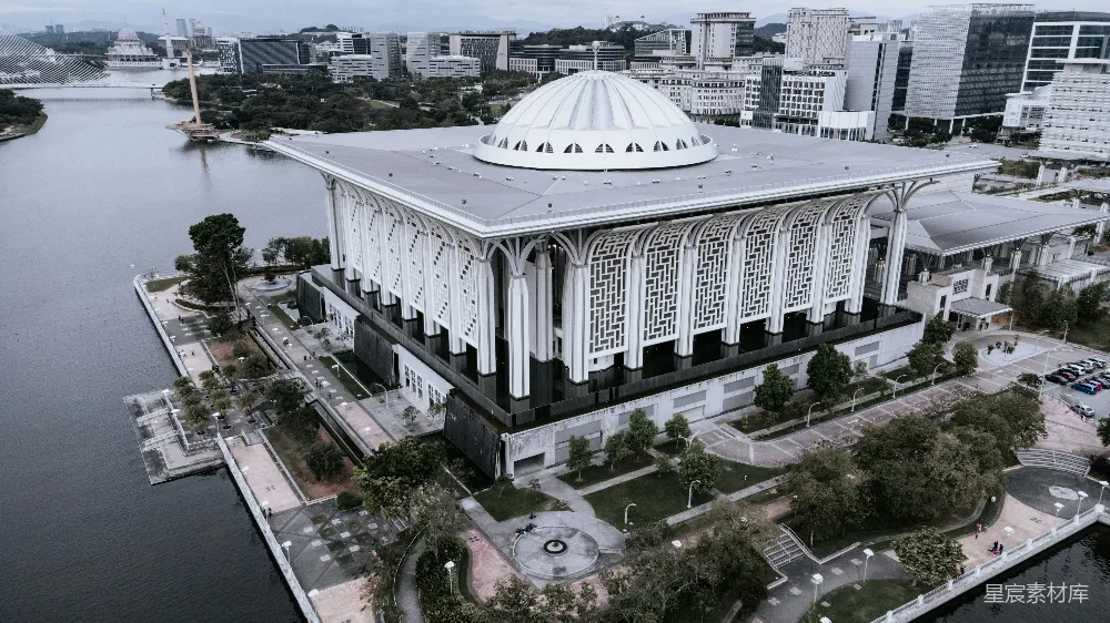 高清摄影  白天的白色圆顶建筑