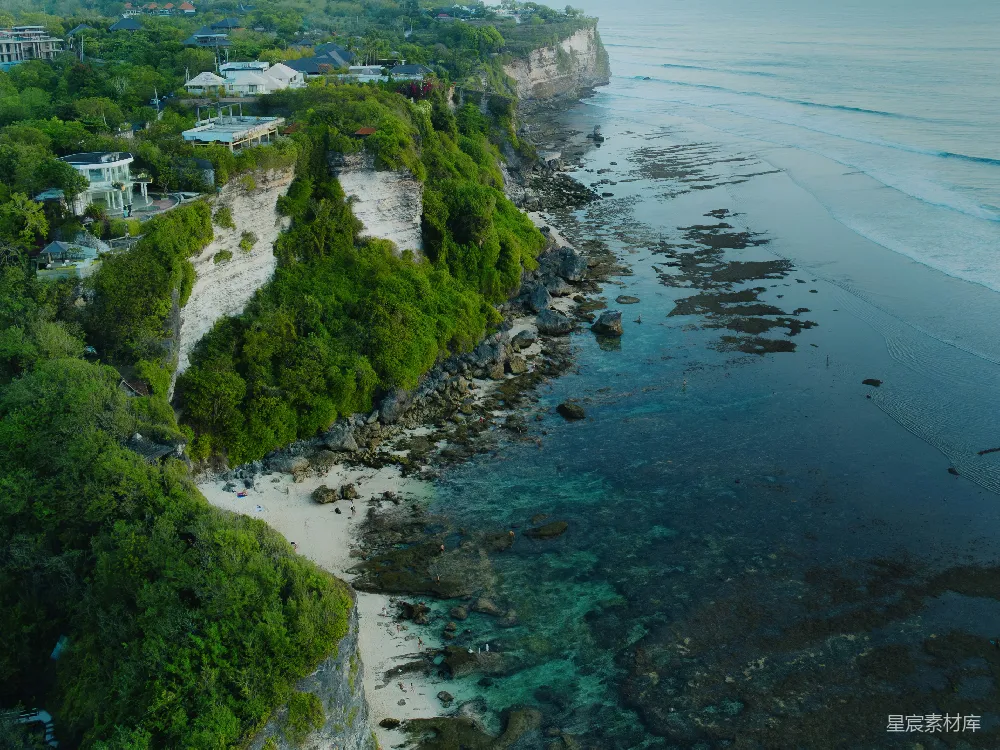 高清摄影 旅行 自然 鸟瞰海滩和海洋的景色