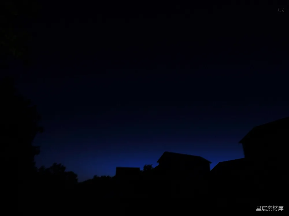 高清摄影  夜晚建筑的剪影