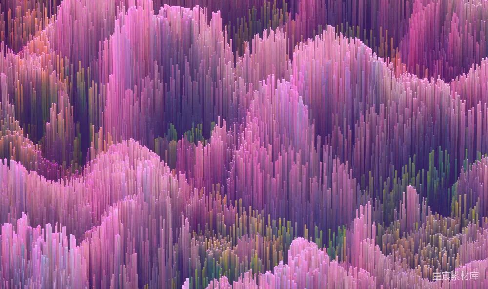 高清摄影 壁纸 实验性 抽象的粉紫色3D渲染图