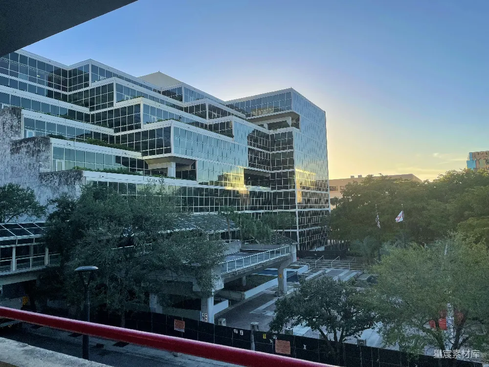 高清摄影 自然 从阳台看建筑物的景色