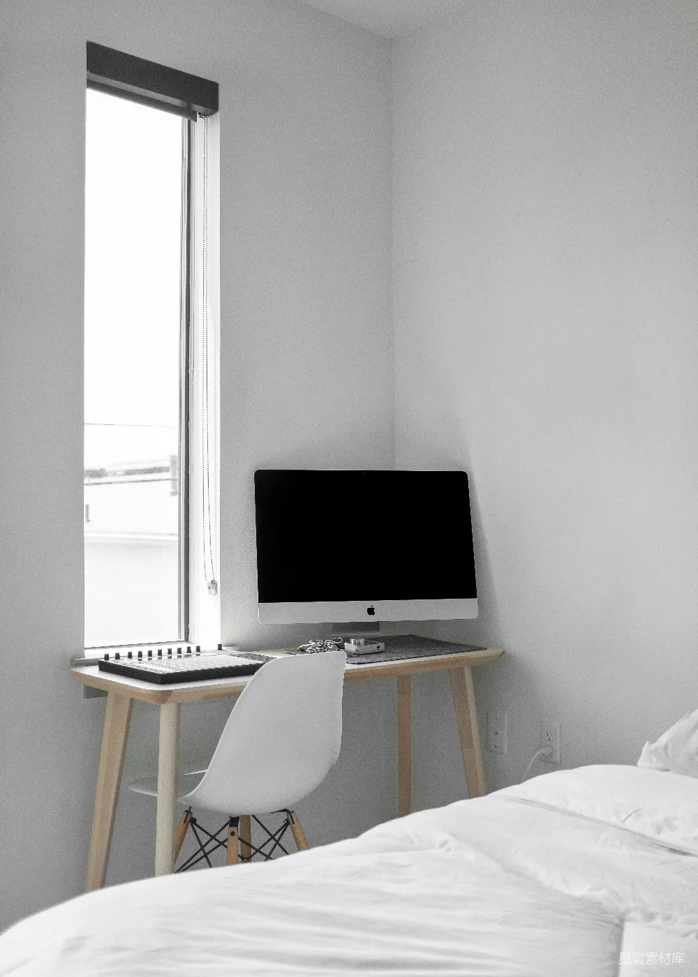 高清摄影  银色iMac